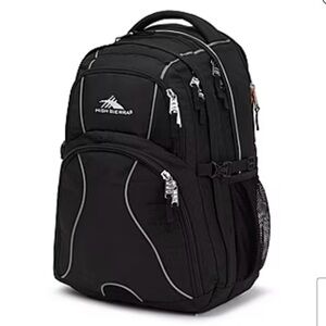 High Sierra Swerve 17” Black Blue Computer Laptop Backpack